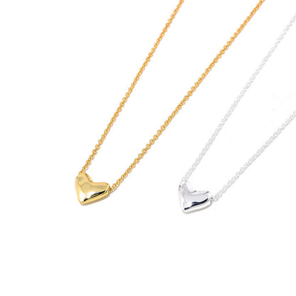 Elegant Silver Gold Chain Pendant Necklace