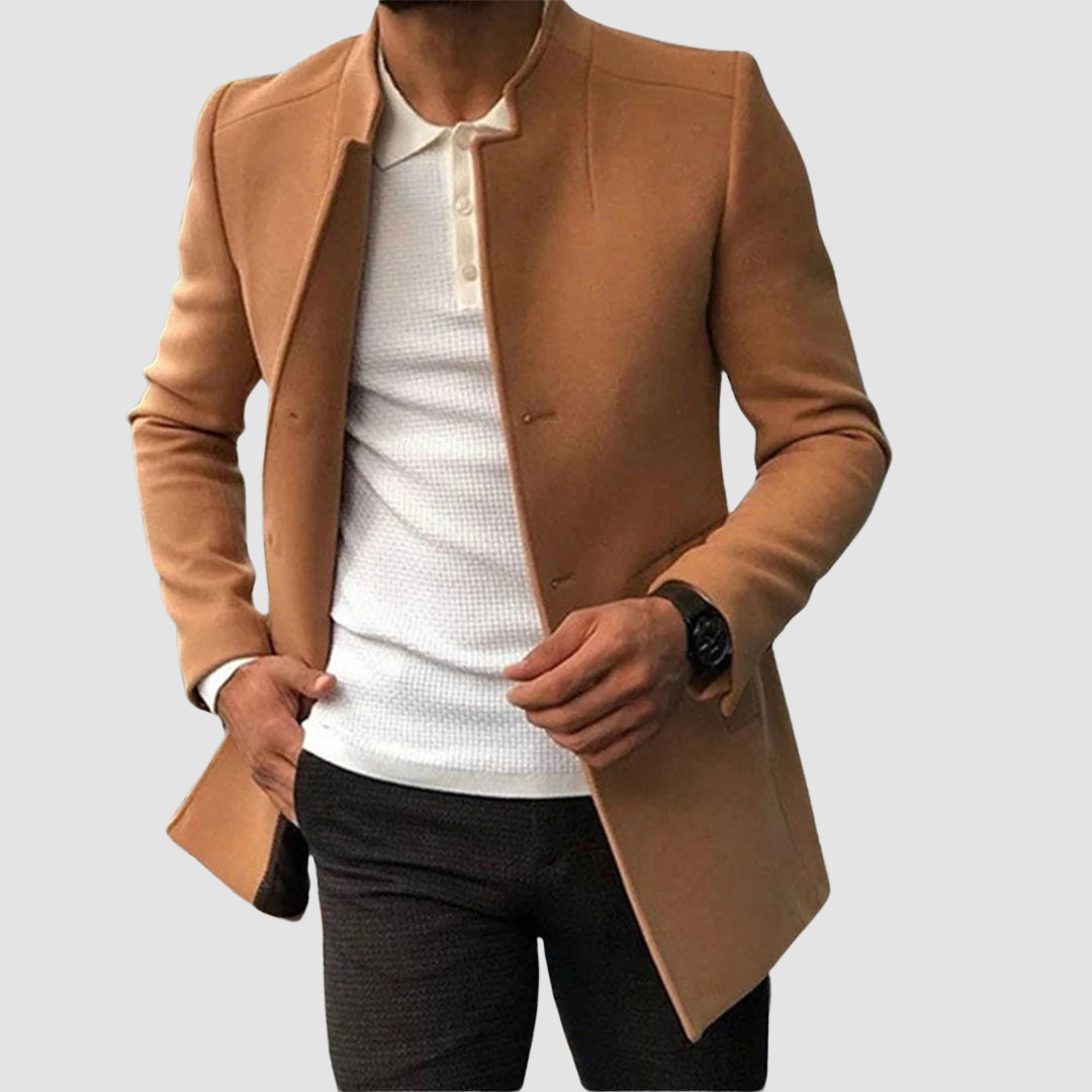 Traditional Warm Men's Winter Overcoat
