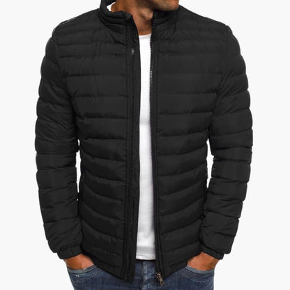 Warm Insulated Mens Zipper Jacket - Olytrend