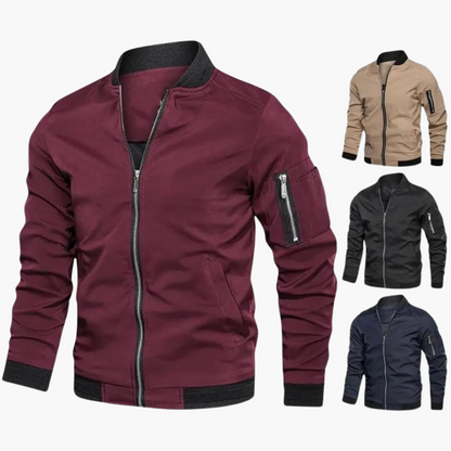 Slim Fit Casual Bomber Jacket