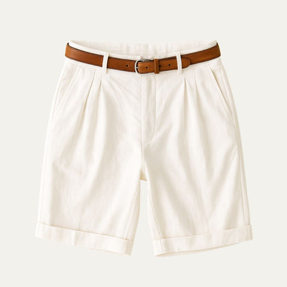 Classic Fit Linen Shorts for Men