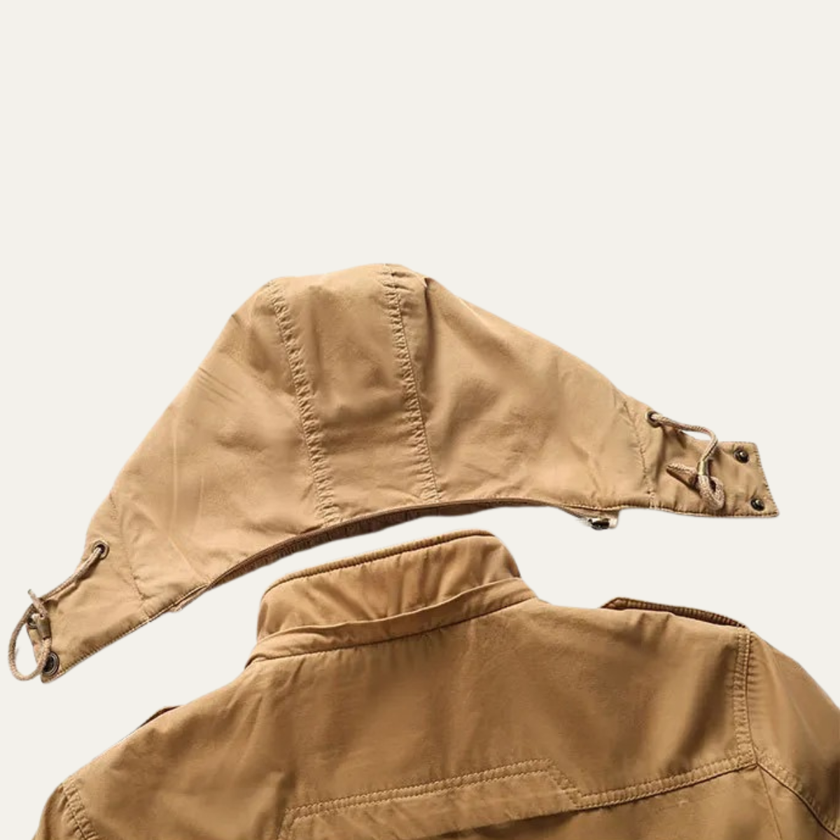Warm Men's Fleece Lined Hooded Parka Coat