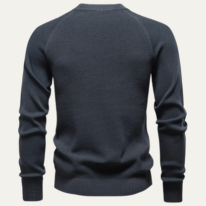 Comfortable Men's Relaxed Fit Crew Neck Sweater