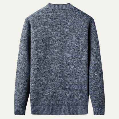 Cozy Men's Open Front Knit Cardigan Sweater