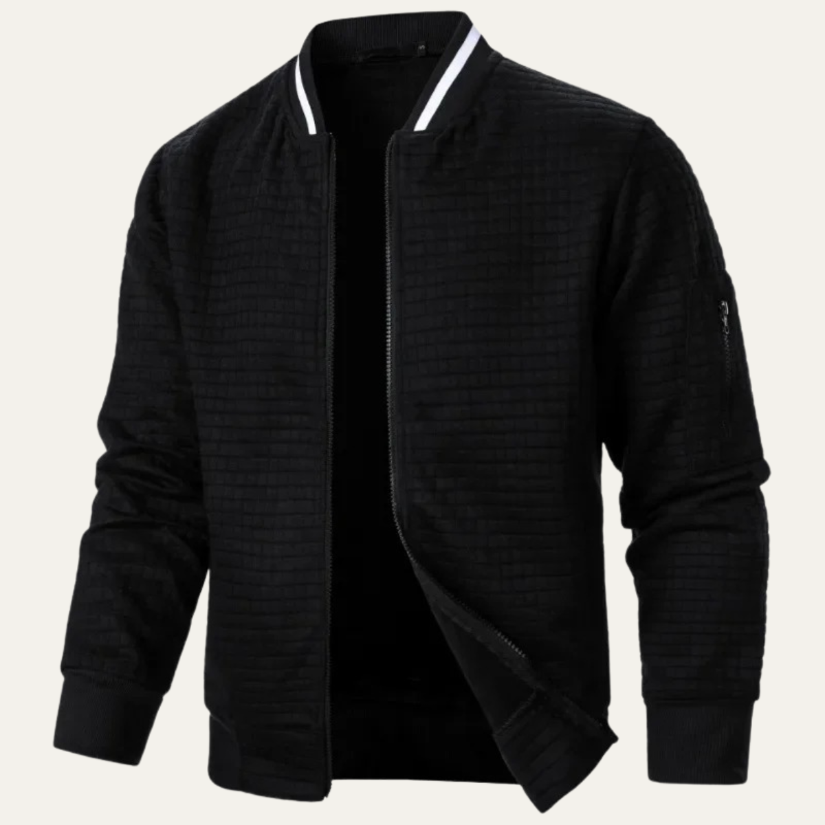 Slim Fit Quilted Mens Bomber Jacket