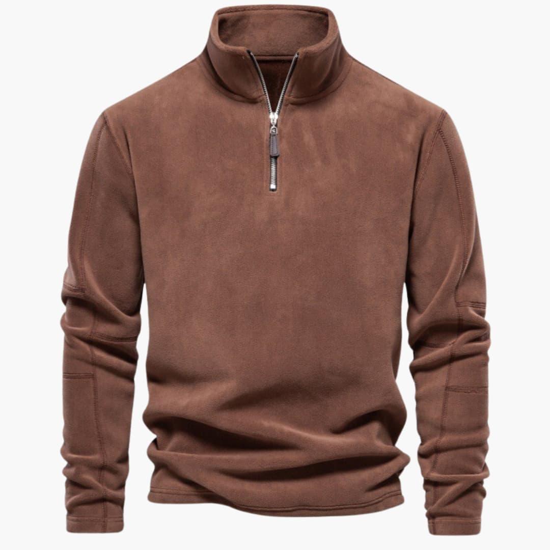 Warm Men's Fleece Jacket with Cozy Inner Layer