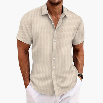 Casual Summer Striped Button Down Shirt