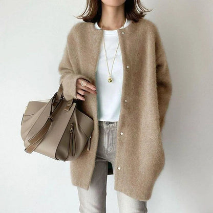 Soft Women's Knit Button Cardigan