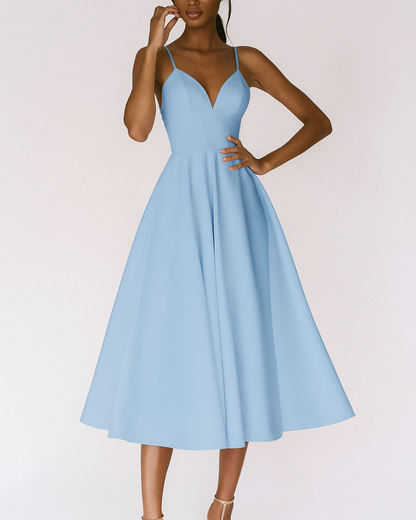 Elegant V Neck Formal Women's Dress