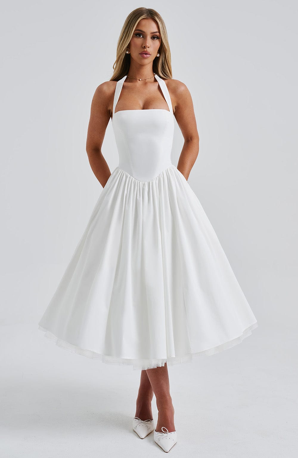 Elegant Ladies Floral Party Dress