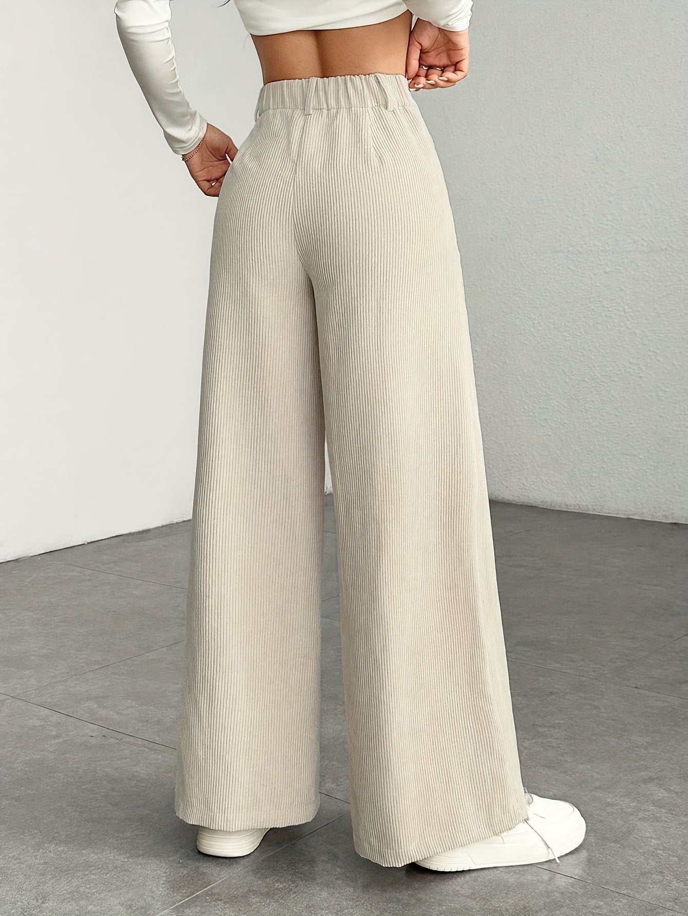 Comfortable High Waisted Wide Leg Pants