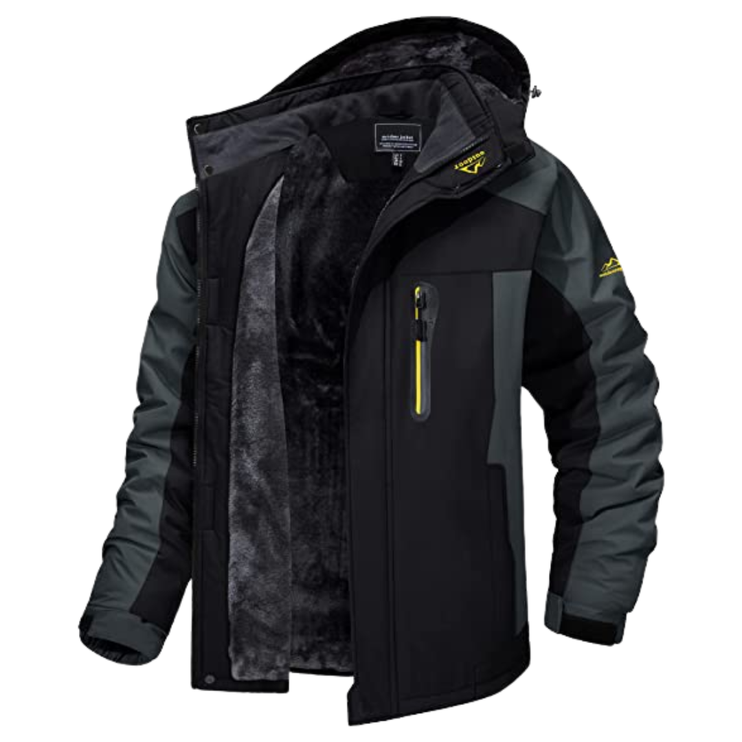 Waterproof Insulated Mens Parka Jacket - Warm Durable Coat