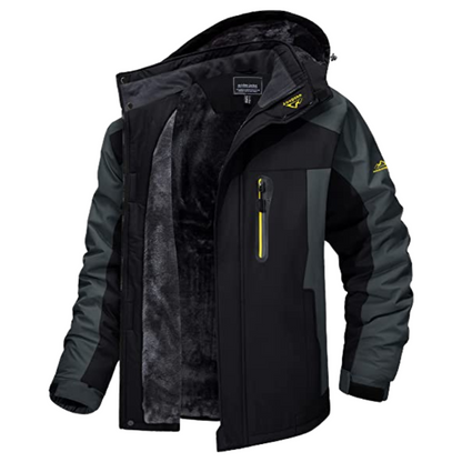 Waterproof Insulated Mens Parka Jacket - Warm Durable Coat