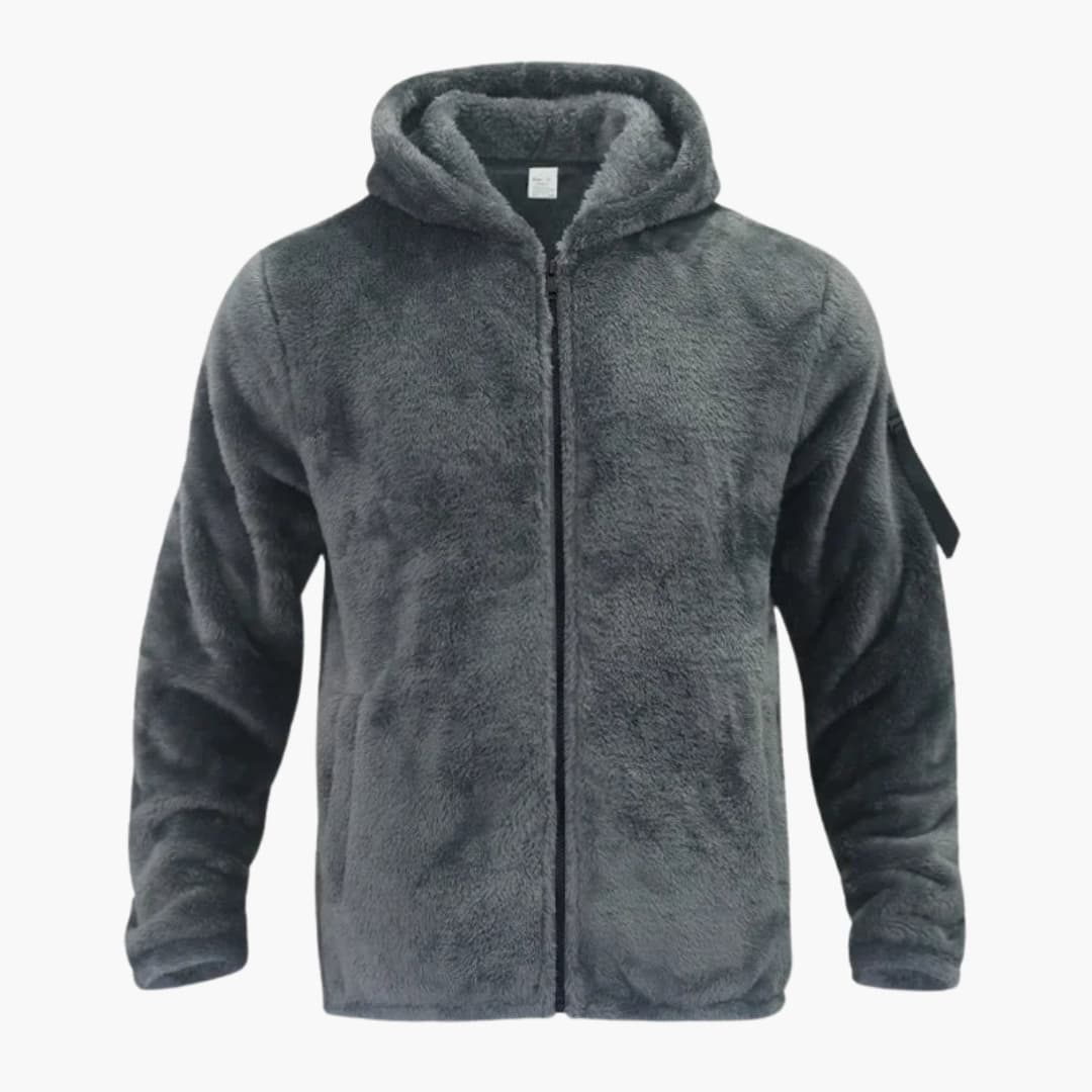 Warm Hooded Zip Up Mens Jacket
