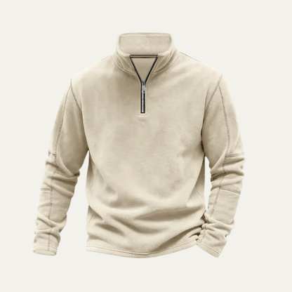 Thermal Mens Quarter Zip Fleece Jacket