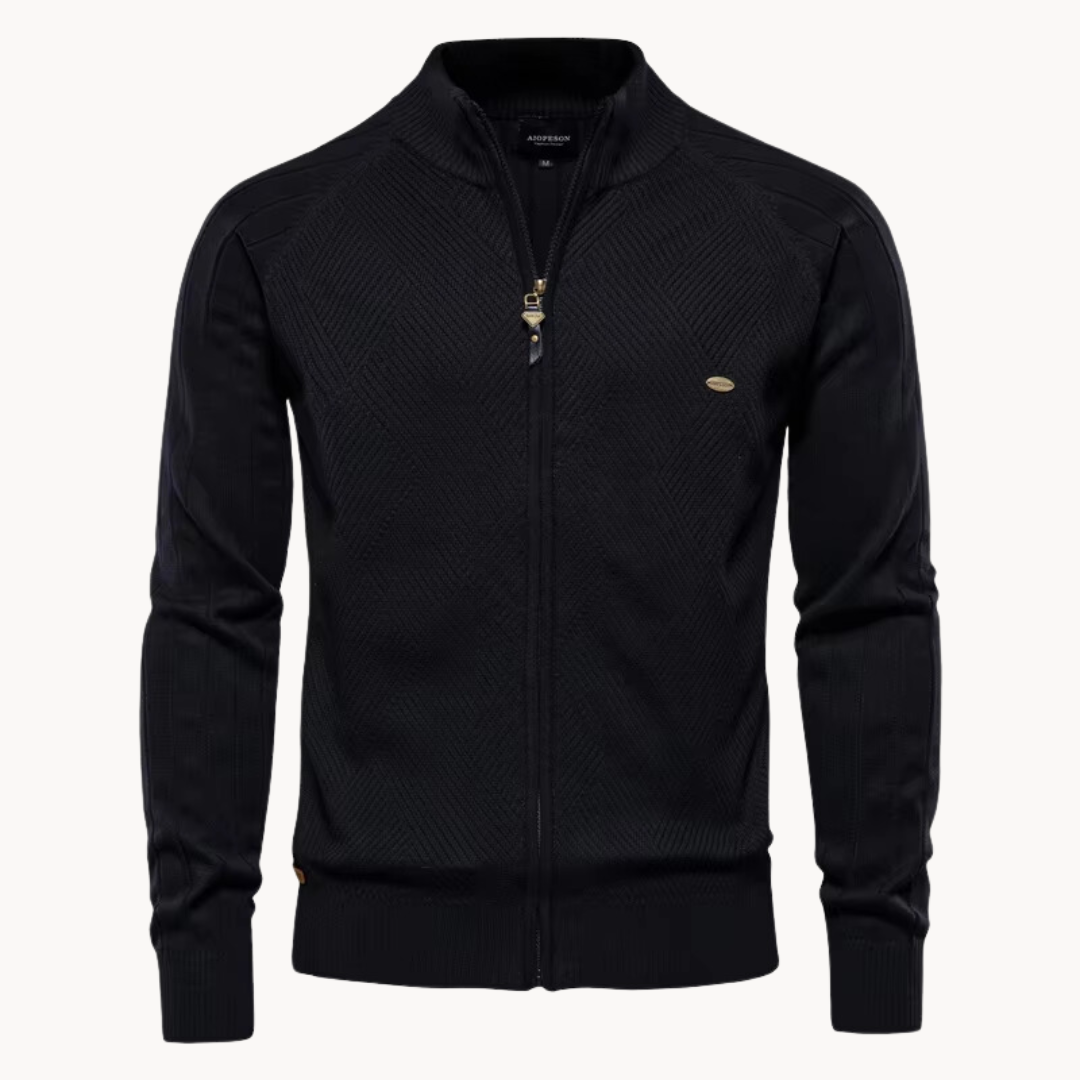 Men's Water Repellent Slim Fit Zip Jacket