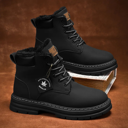 Warm Waterproof Men's Insulated Snow Boots