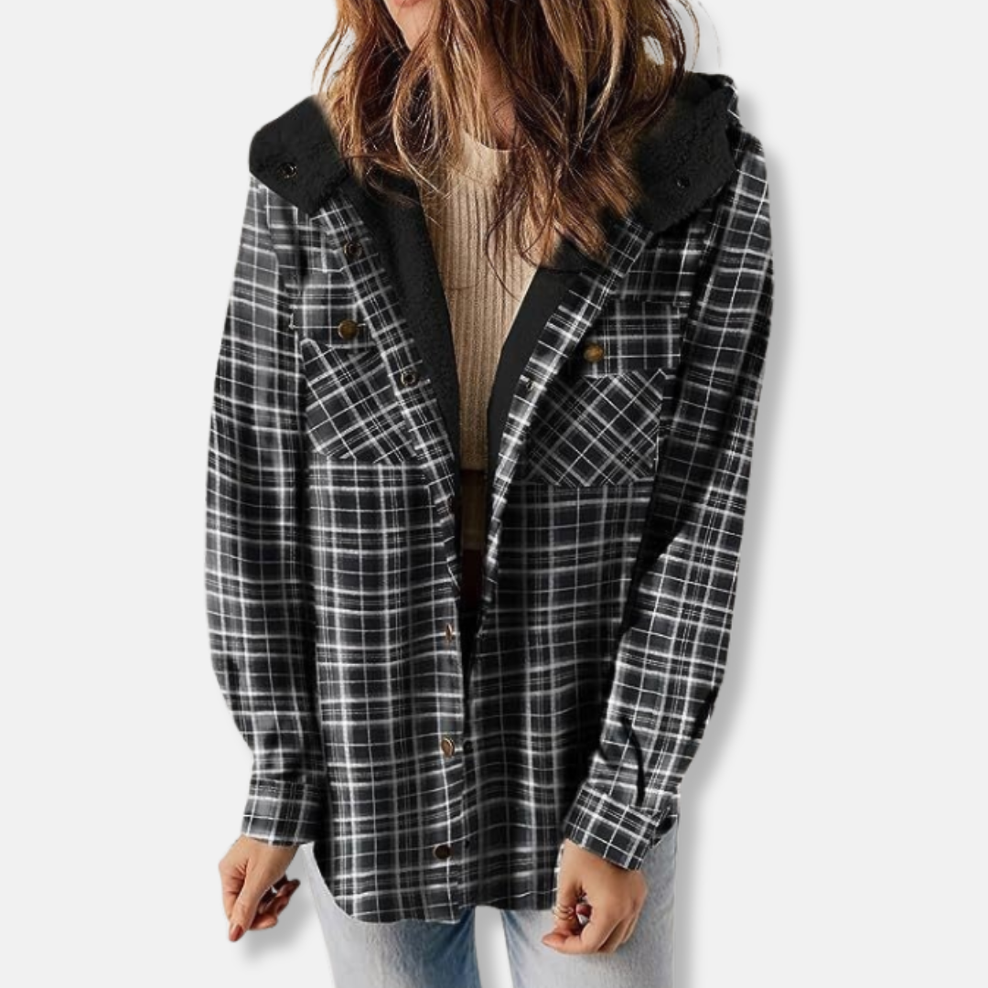Casual Hooded Flannel Jacket