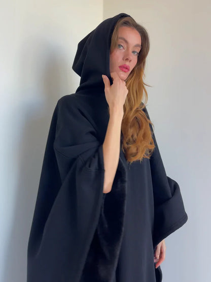 Cozy Women's Throw Hoodie Blanket