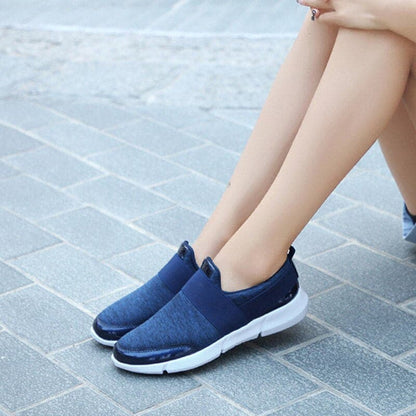 Women's Elastic Sneakers - Soft Rubber Sole - Modern Style