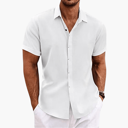 Classic Fit Men's Short Sleeve Button Shirt