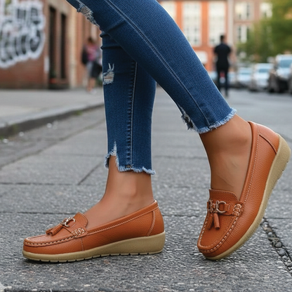 Timeless Genuine Leather Slip On Shoes