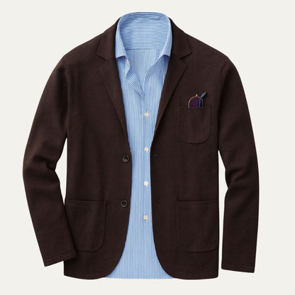 Classic Light Grey Suit Jacket for Men