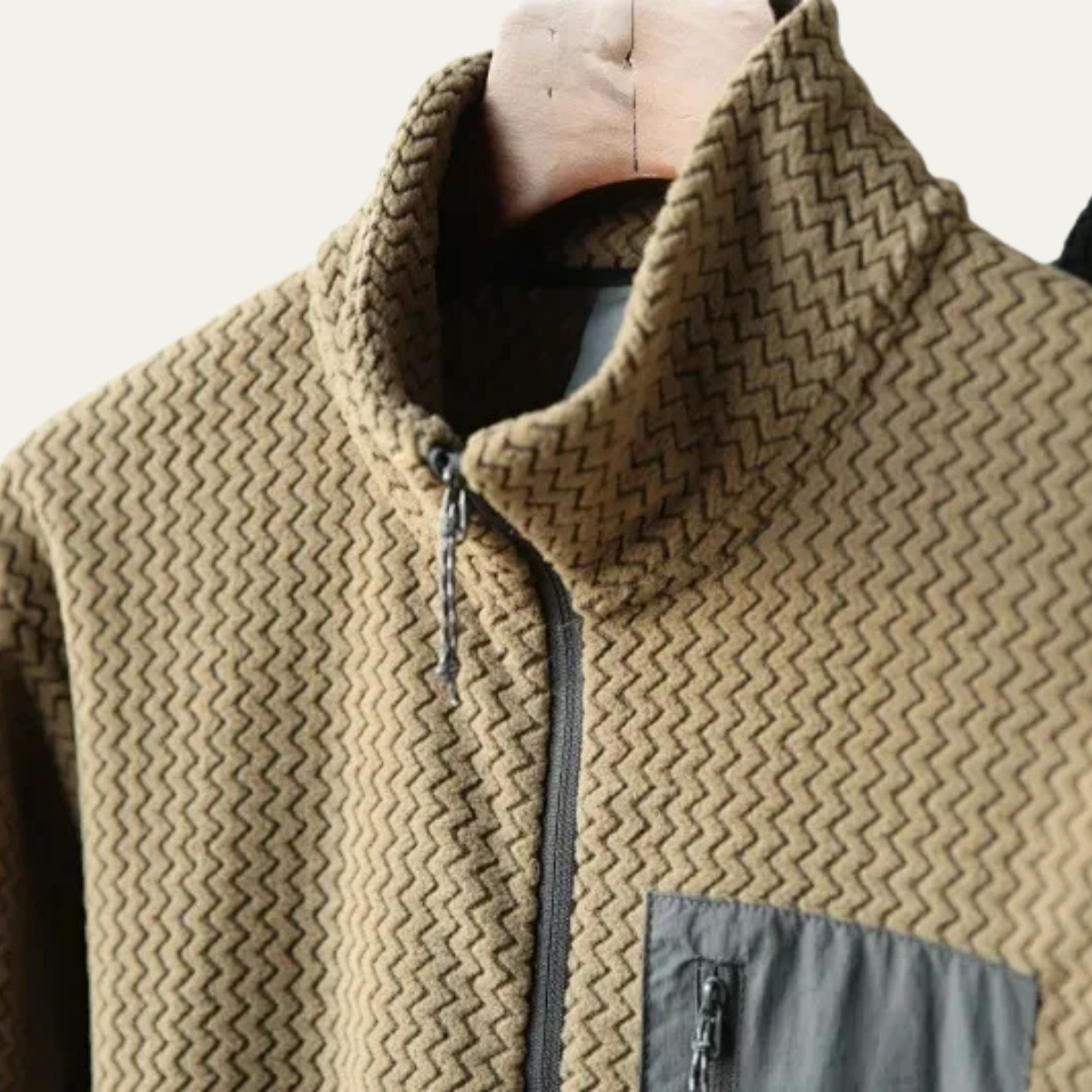 Soft Men's Cashmere Crew Neck Sweater with Pocket