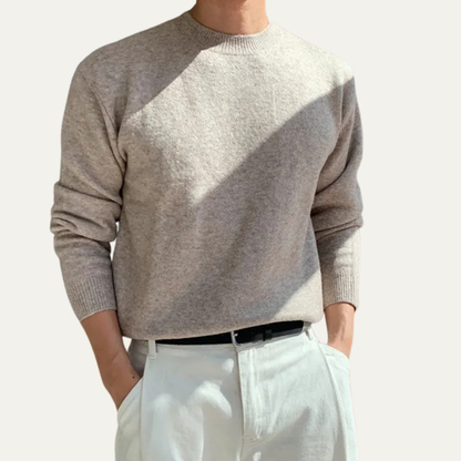 Simple Men's Classic Crew Neck Knitted Sweater
