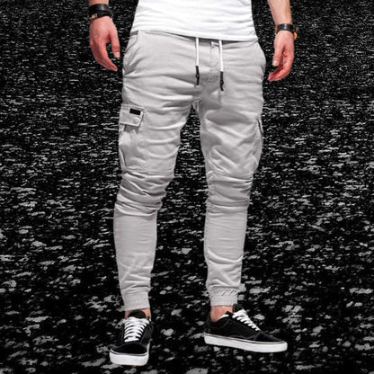 Relaxed Fit Cargo Pants with Zip Pockets