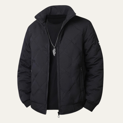 Thermal Insulated Men's Quilted Fleece Winter Coat