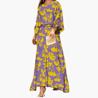 Long Printed Sundress for Women - Casual Summer Dress