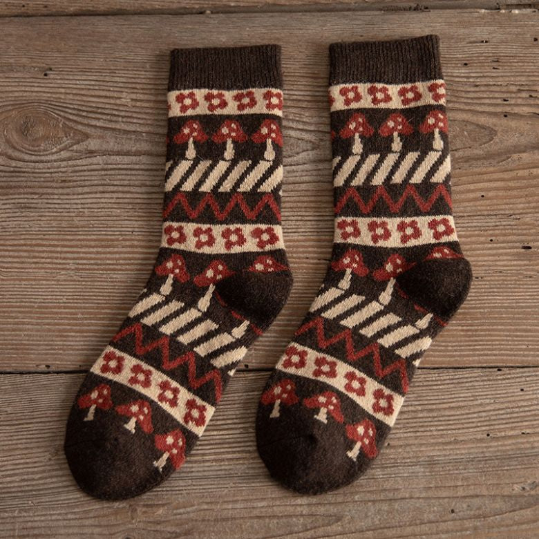 Colorful Floral Pattern Socks