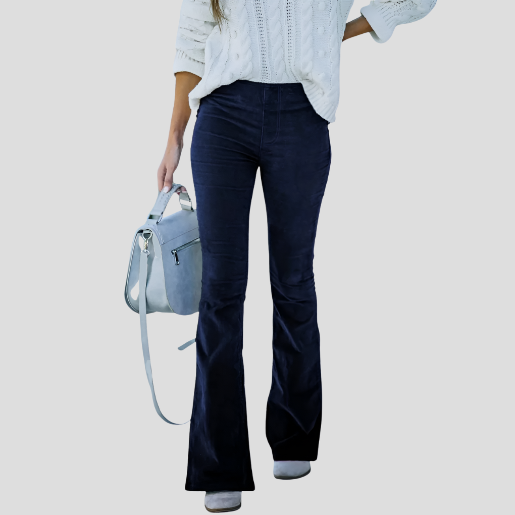 Classic High Waisted Retro Corduroy Jeans