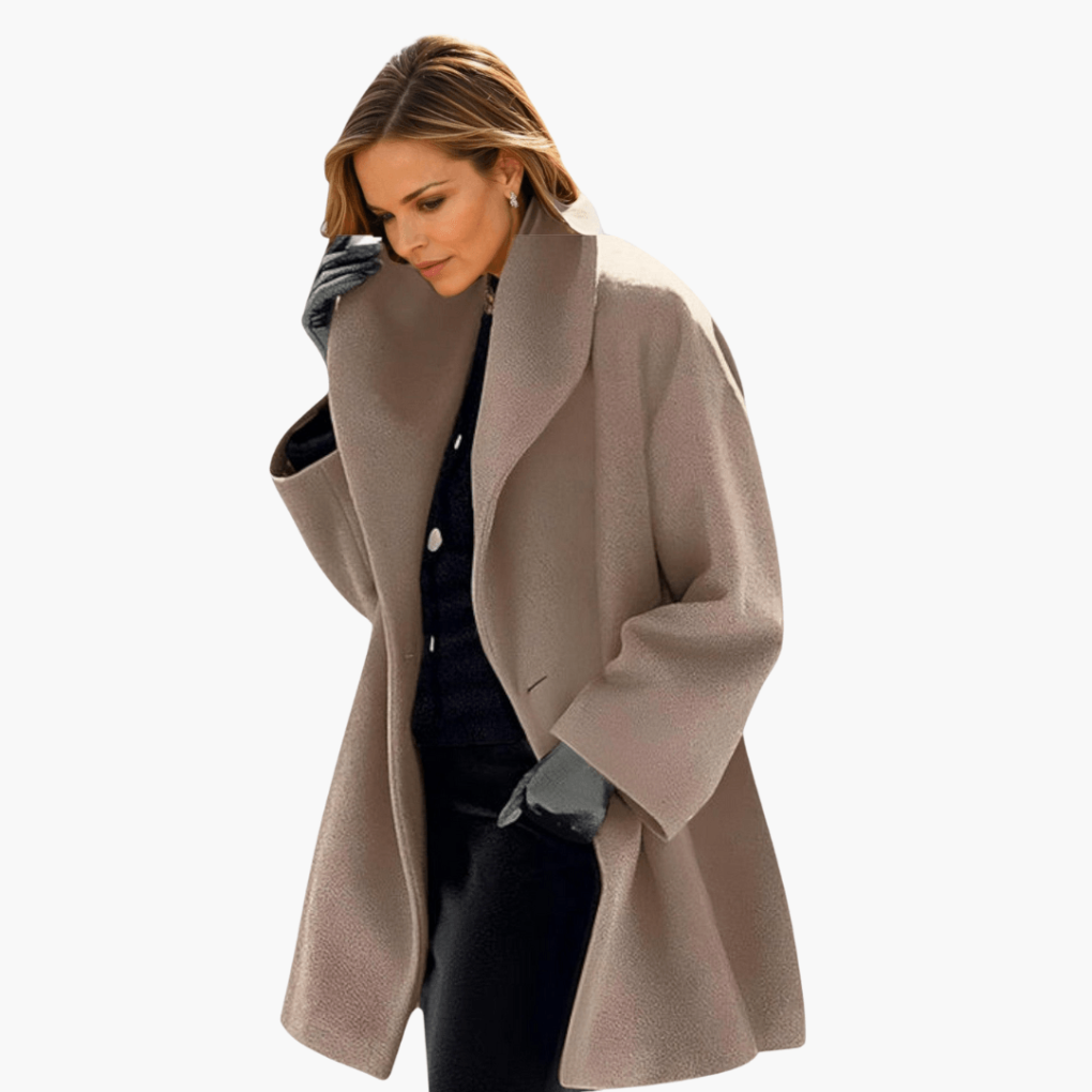Ladies Classic Fit Long Sleeve Coat