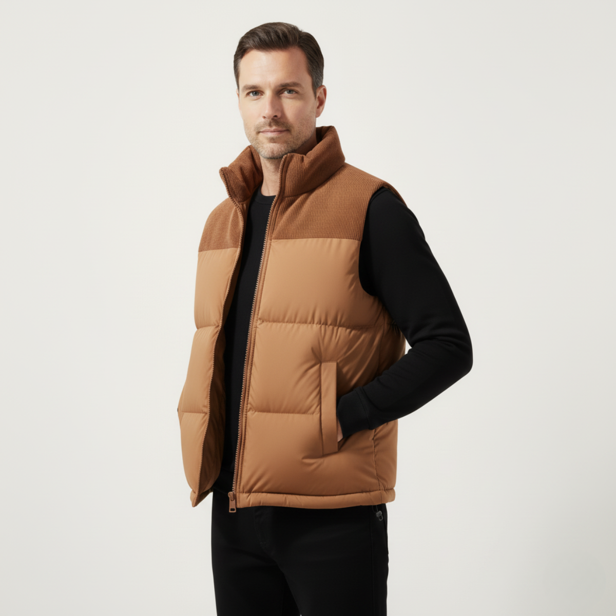 Warm Men's Quilted Puffer Vest