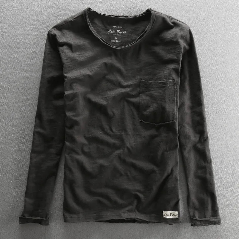 Classic Casual Long Sleeve Crew Top