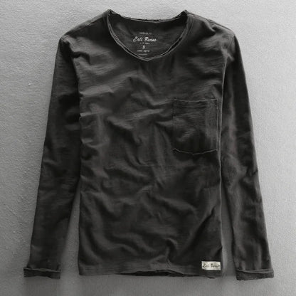 Classic Casual Long Sleeve Crew Top