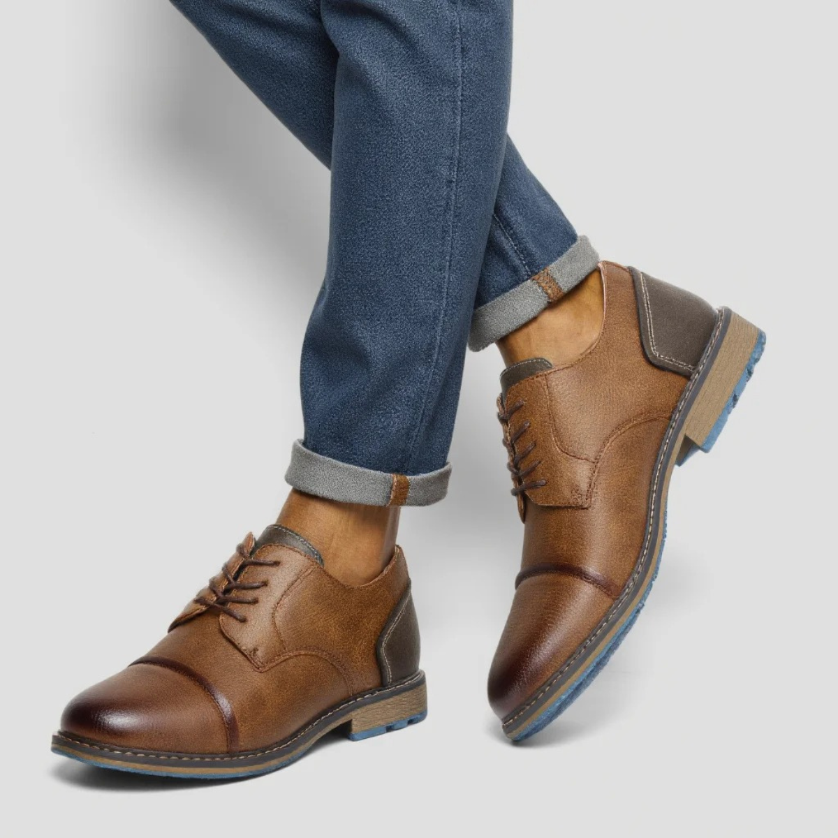 Classic Vintage Leather Lace Up Oxford Shoes