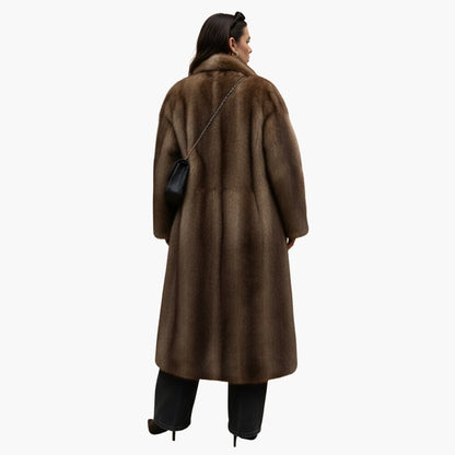 Ladies Warm Parka with High Collar and Full Sleeves