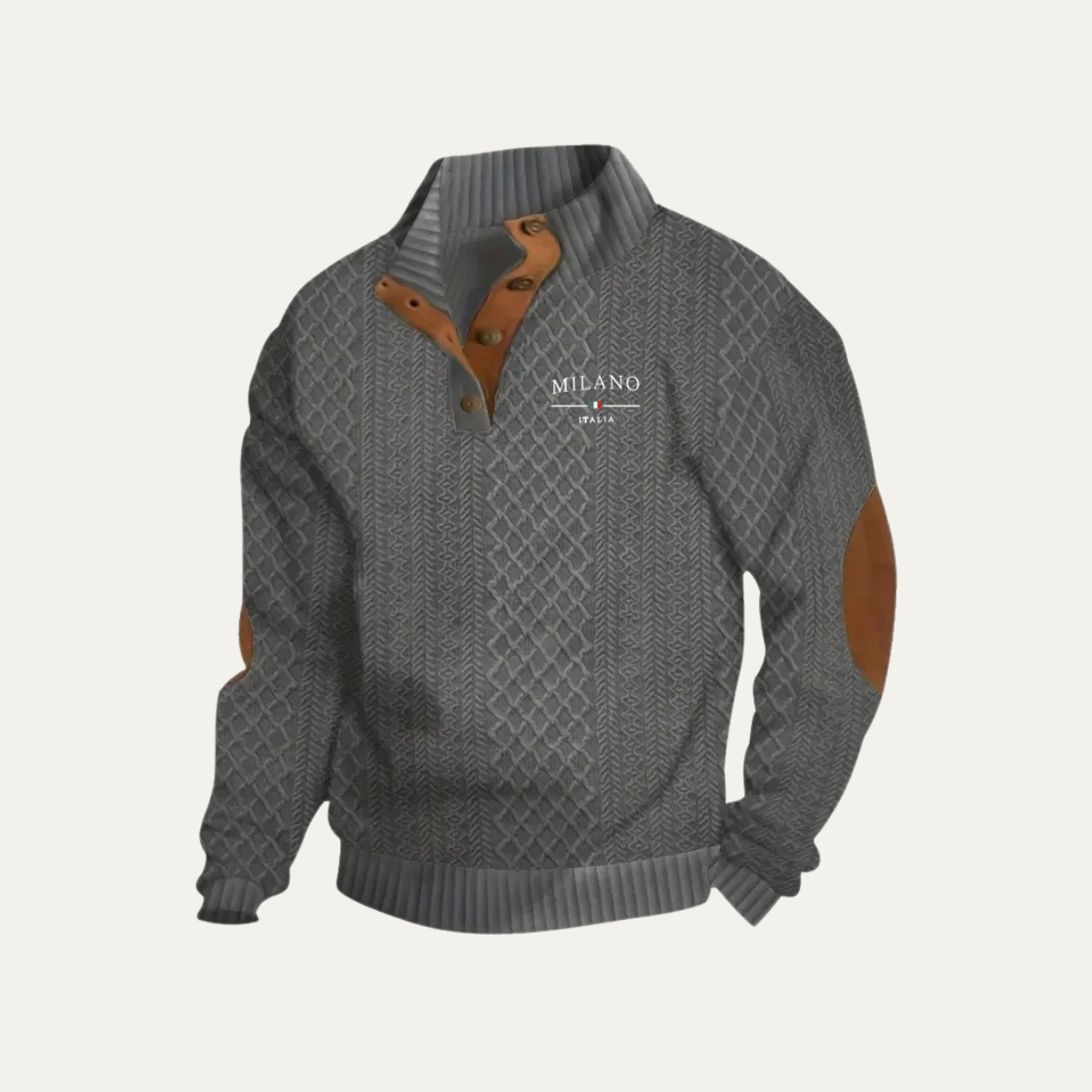 Classic Men's Cable Knit Quarter Zip Sweater