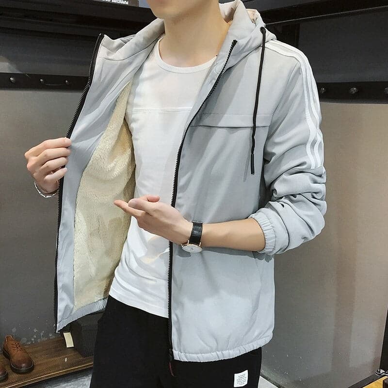 Waterproof Men's Windbreaker Jacket with Hood