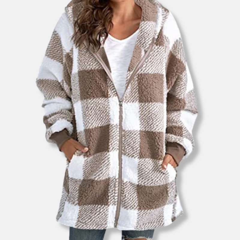 Cozy Women's Zip Up Hooded Sweatshirt