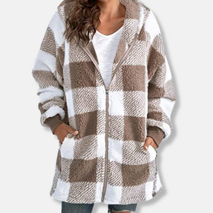 Cozy Women's Zip Up Hooded Sweatshirt