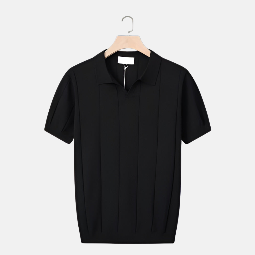 Classic Fit V-Neck Short Sleeve Polo Shirt