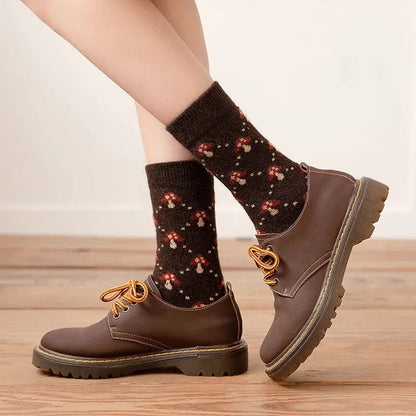 Colorful Floral Pattern Socks - Nocini