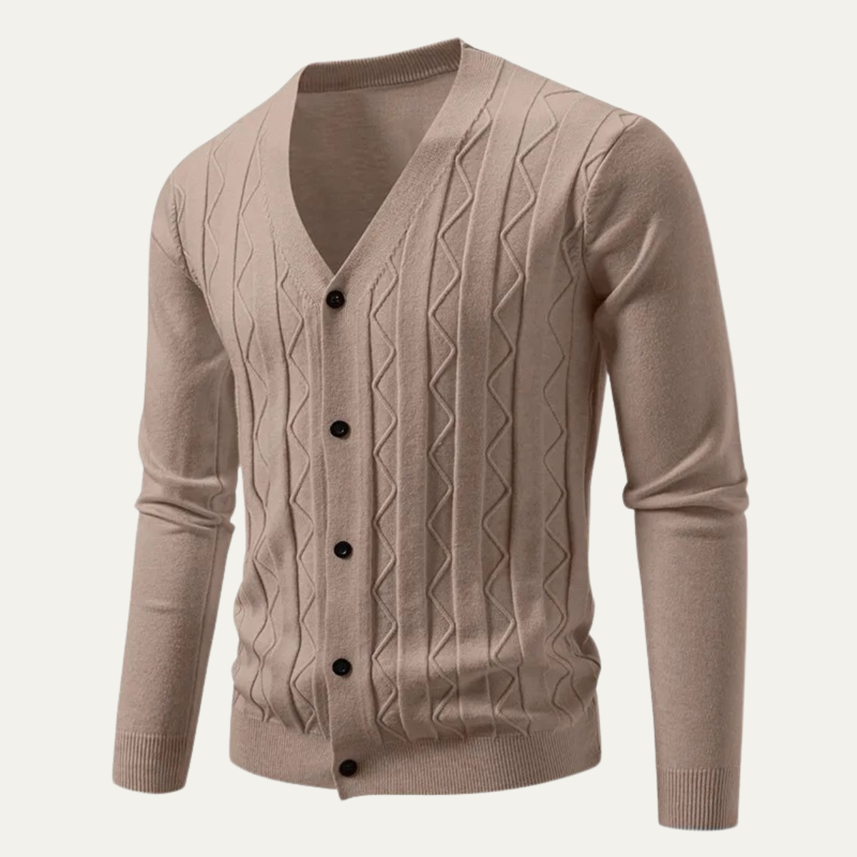 Slim Fit Mens Knitted Cardigan Sweater
