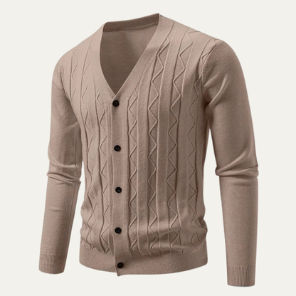 Slim Fit Mens Knitted Cardigan Sweater