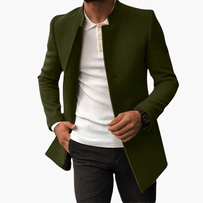 Classic Men's Parka Coat with Pockets