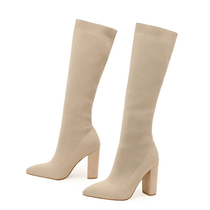 Tall Elastic Women's Boot Shoes